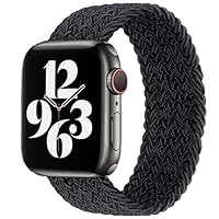 Apple Watch - Apple Watch 40mm用 チャコール ブレイデッドソロループ サイズ6 Amazon.co.jp: コンパチブル apple watch バンド ブレイデッド